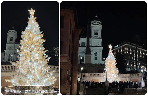 La scalinata di Trinità dei Monti si illumina: è l’albero di Natale 